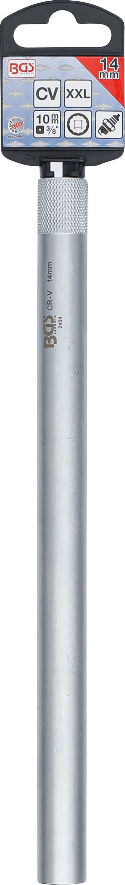 BGS Hlavice nástrčná pro zapalovací svíčky s pružinou 3/8" x 14mm,12.ti hranná,Chrom Vanadium