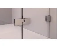 POLYSAN FORTIS EDGE sprchové dveře do niky 1000mm, čiré sklo, levé (3)