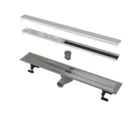 ALCAPLAST Podlahový žlab s okrajem pro oboustranný rošt APZ13-DOUBLE9-850