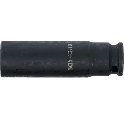 BGS Silová nástrčná hlavice, šestihranná, prodloužená,  6,3 mm (1/4"),  10 mm