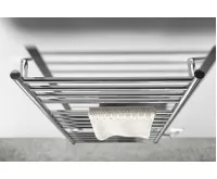 SAPHO REDONDO elektrický sušák ručníků s časovačem, kulatý, 630x1160 mm, 130 W, nerez lesk (3)