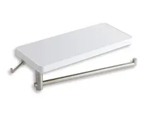 NOVASERVIS Polička s otočným držákem ručníku a háčkem - 65582,1 NOVASERVIS Polička s otočným držákem ručníku a háčkem - 65582,1