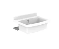 Maxi umyvadlo 700 x 500 x 244 mm, s příslušenstvím, bílé, plastové, vysoce odolné