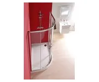 GELCO RIVA sprchová vanička z litého mramoru, čtvrtkruh 120x90cm, pravá, bílá (1)