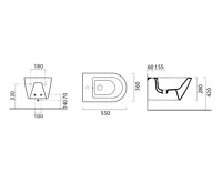 GSI NORM bidet závěsný, 36x55cm, bílá ExtraGlaze (2)