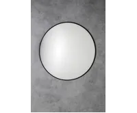 SAPHO AROWANA kulaté zrcadlo v rámu ø 70cm, černá mat (3)