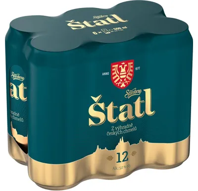 Starobrno Štatl 12 pivo 6 x 500 ml plech
