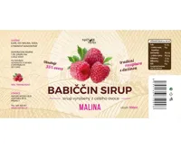 Nature NoTea s.r.o. Babiččin sirup Malina 0.5l (1)