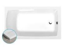 POLYSAN LILY SLIM obdélníková vana 120x70x39cm, bílá POLYSAN LILY SLIM obdélníková vana 120x70x39cm, bílá