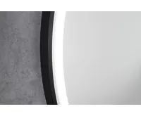 SAPHO KADRIS kulaté zrcadlo s LED osvětlením ø 60cm, černá mat (6)