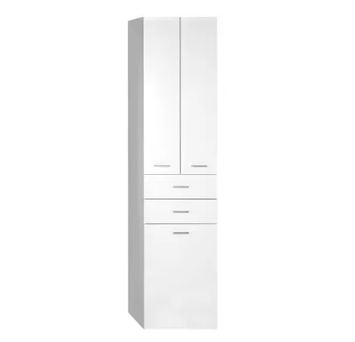AQUALINE ZOJA/KERAMIA FRESH skříňka vysoká s košem 50x184x29cm, bílá
