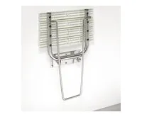 SAPHO HANDICAP sklopné sedátko do sprchového koutu s opěrnou nohou, 44x45cm, bílá (1)