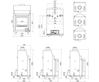 HS Flamingo Krbová vložka AQUAFLAM ® PRIZMAT 17 s výměníkem a manuální regulací (10)