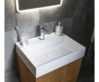 GEDY LOUNGE dávkovač mýdla na postavení, 280 ml, mléčné sklo, chrom (3)