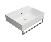 GSI KUBE X keramické umyvadlo 60x47cm, broušená spodní hrana, bez otvoru, bílá mat (6)