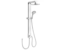 AQUALINE TOUR sprchový sloup k napojení na baterii, hlavová, ruční sprcha, chrom