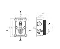 BRUCKNER UNIVERSAL podomítkové těleso, 2 výstupy (2)