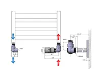 SAPHO CORNER připojovací sada ventilů termostatická triaxiální, pravé provedení, chrom (4)