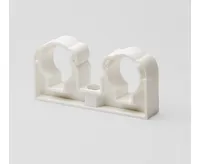 Příchytka plastová dvojitá 2x20 pro PPR Příchytka plastová dvojitá 2x20 pro PPR