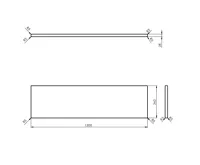 SAPHO WOODY deska 1300x28x360mm, masiv přírodní dub (2)