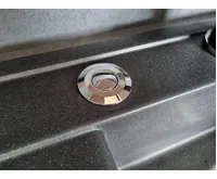 Samostatné pneutlačítko kulaté Lesklý chrom (7)