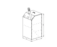 Atmos Kompaktní nádrž na pelety - Sada AZPU 400 M Design (modrá) (1)