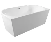 AQUALINE TAJO nástěnná stojící vana, 180x80cm, bílá (5)