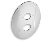 NOVASERVIS Kryt podomítkového boxu s přepínačem OVAL chrom - KRYT0050RA,0