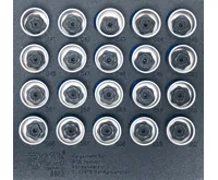 BGS Hlavice zástrčné pro bezpečnostní šrouby kol BMW,sada 20 dílů