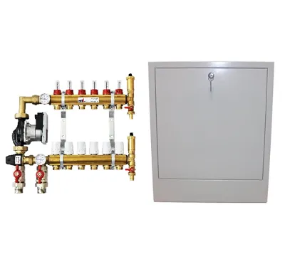 KIIPTHERM sestava rozdělovače PROFI 5P -  9 okruhů a skříně podomítkové