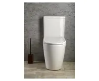 SAPHO TURKU WC kombi, zvýšený sedák, Rimless, spodní/zadní odpad, bílá (1)