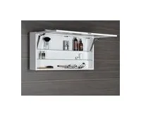 SAPHO CLOE galerka s LED osvětlením 100x50x18cm, bílá (1)