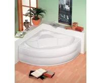 POLYSAN SIMONA rohová vana 140x140x44cm, bílá (3)