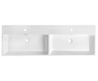 SAPHO AQUATIC umyvadlo, litý mramor, 140x46cm, bílá (4)