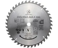 BGS Kotouč pilový ze slinutého karbidu, O 350 x 30 x 3.4 mm, 40 zubů