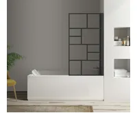 POLYSAN PARANA vanová zástěna s pneumatickým zdvihem, š. 800mm, černá mat, čiré sklo POLYSAN PARANA vanová zástěna s pneumatickým zdvihem, š. 800mm, černá mat, čiré sklo