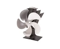 HS Flamingo Ventilátor na kamna FLAMINGO pětilopatkový, stříbrný (1)