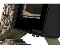 HS Flamingo Krbová kamna FLAMINGO DELUXE ® KAMPA levá, olivová (19)