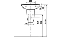JIKA MIO Umyvadlo 55cm s otvorem pro baterii (2)