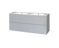 Aira, koupelnová skříňka s keramickým umyvadlem 120 cm, šedá