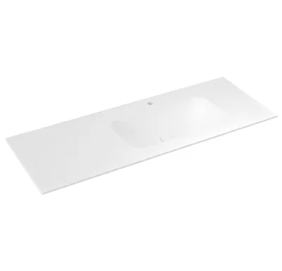 SAPHO ARUBA umyvadlo, Rockstone, 190x51,5cm, pravé, bílá mat