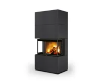 ROMOTOP Designový krb CARA C 30 s děleným sklem, plech