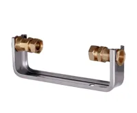 Nerezový držák vodoměru 3/4" se šroubením 1" vč. konzole