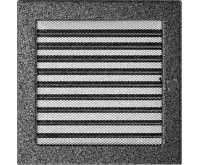 HS Flamingo Krbová mřížka 22x22 BASIC staré stříbro s žaluzií