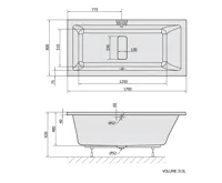 POLYSAN MARLENE obdélníková vana 170x80x48cm, bílá (9)