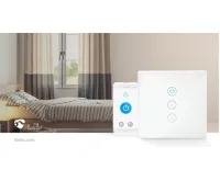 TUYA / SmartLife Nástěnný vypínač pro rolety, žaluzie, Smart Zigbee WIFIWC10WT, sklo, bílá (14)