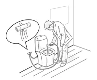 SAPHO Dvojventil s bidetovou sprchou s napojením WC nádrže, chrom (3)