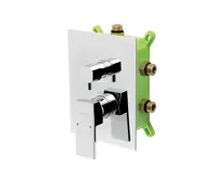 NOVASERVIS Podomítková baterie s boxem 3 vývody, EDGE - BOX36051RX,0