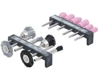 BGS Sada brusných kamenů a ocelového drátu / plastového kartáče | 12 ks.