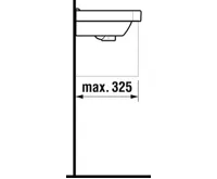 JIKA CUBITO Umývátko 45cm bez otvoru pro baterii (3)